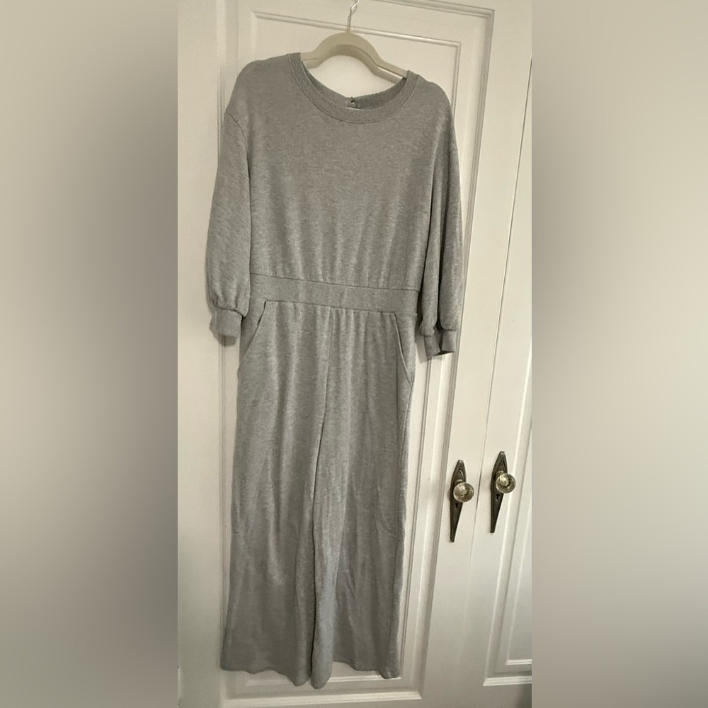 Who What Wear Light Gray Jumpsuit Dress